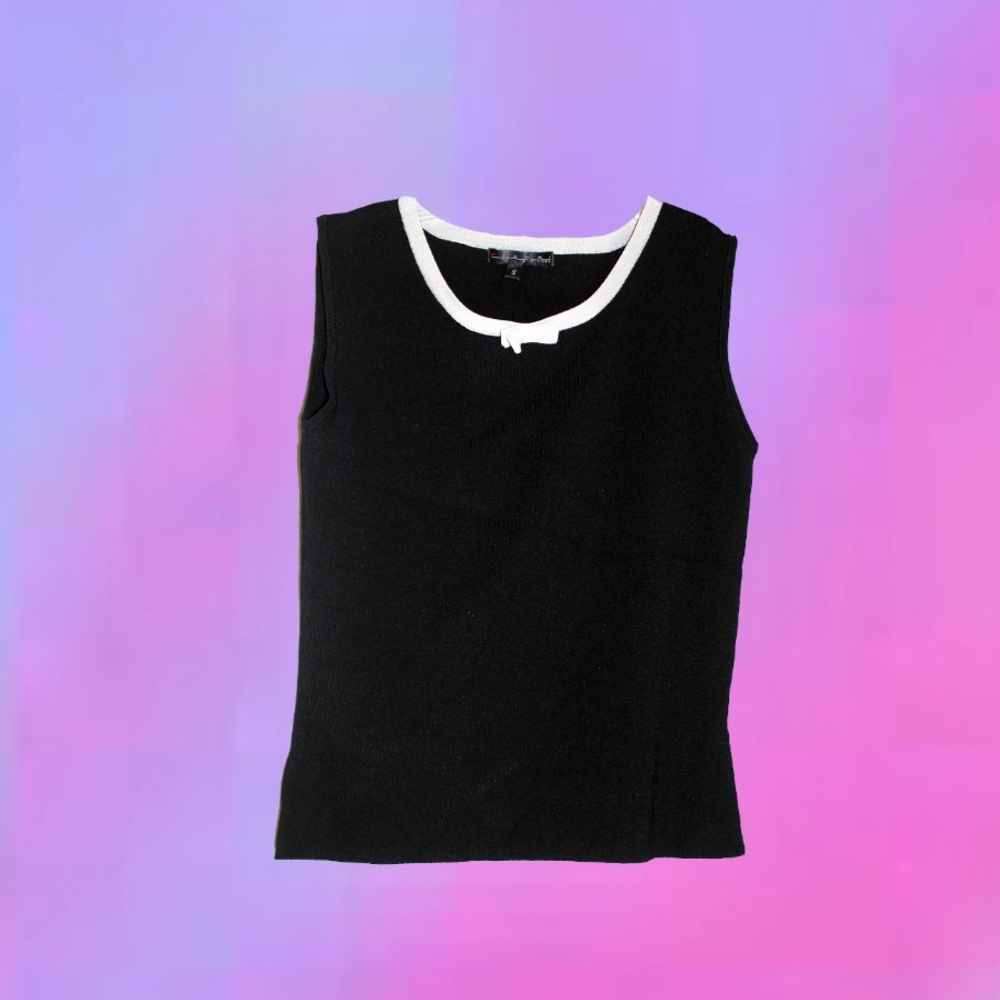 Vintage Tank With Bow Detail